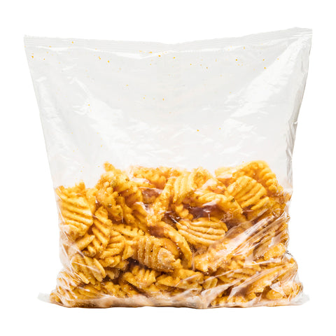 Simplot SeasonedCRISP® Delivery+™ POTATO FRIES LATTICE CUT SAVORY BATTERED SKIN-ON