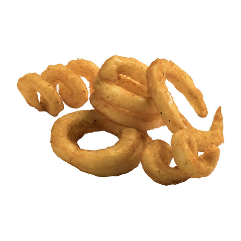 Simplot Seasoned CRISP Delivery+ Skin On Battered Potato Savory Loop, 5 Pound -- 6 per case