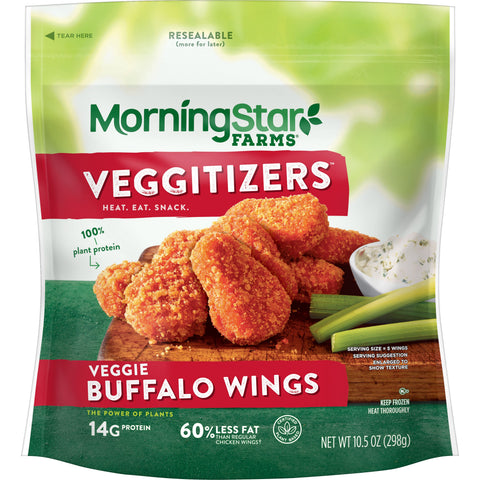 Veggie Buffalo Wings With A Crispy Breading
