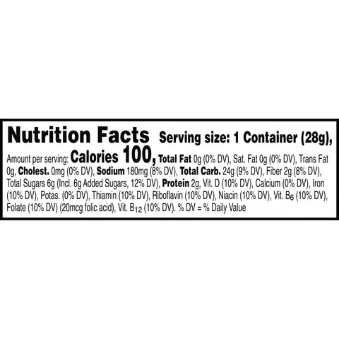 Cereal Cinnamon Flakes Multigrain Reduced Sugar Bowl Pack