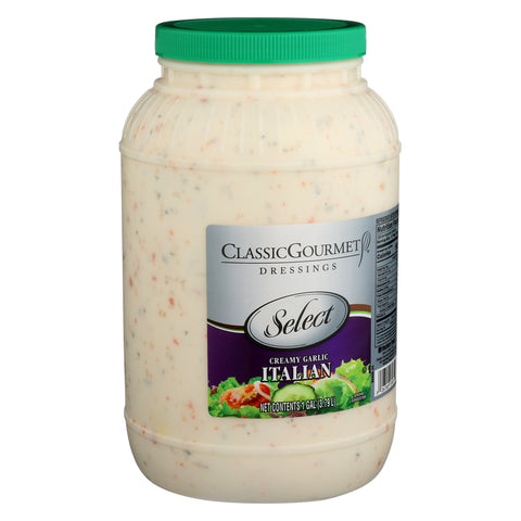 Ventura Foods Classic Gourmet Select Creamy Garlic Italian Salad Dressing, 4 Gallon.