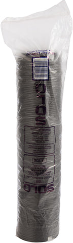 Lid Dome Traveler® Cappuccino Style Sip Hole Black 24 Oz