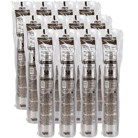 Solo Ultraclear Polyethylene Terephthalate Round Clear Cold Cup, 24 Ounce -- 600 per case