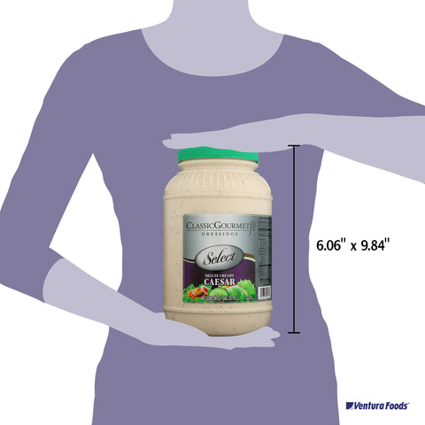 Ventura Foods Classic Gourmet Select Deluxe Creamy Caesar Dressing, 4 Gallon.