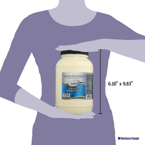 Classic Gourmet Select Extra Heavy Duty Mayonnaise, 7.3 Pound Jar -- 4 per case.