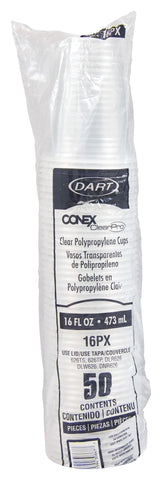 Cup Polypropylene Clear Squat 16 Oz