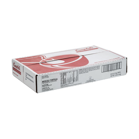Campbells Frozen Condensed Mexicali Tortilla Soup - 4 lb. tray, 3 per case