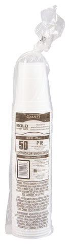 Solo® CUP PLASTIC TRANSLUCENT 16 OZ