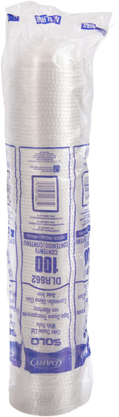 Lid Dome Clear Plastic W/ Hole 9-20 Oz