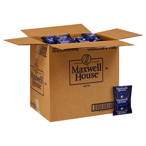 Maxwell House Ground Coffee - 2.5 oz. fractional pack, 152 packs per case