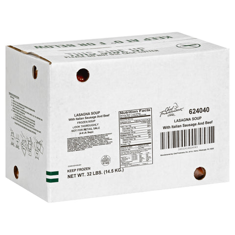 Quality Chef® SOUP LASAGNA READY TO USE COOK IN BAG FROZEN 624040