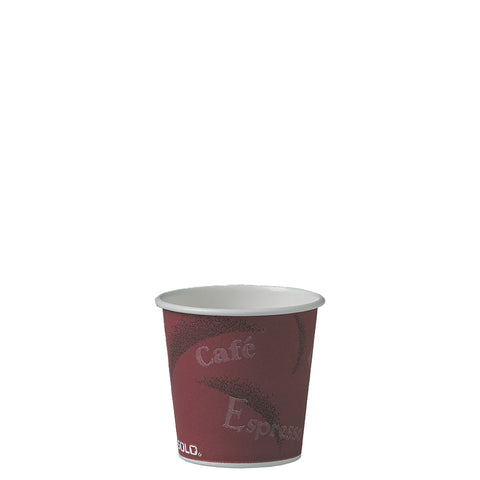 Solo Bistro® CUP PAPER HOT SINGLE POLY 4 OZ
