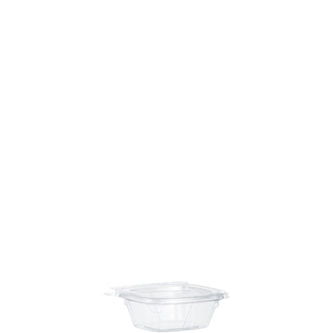 ClearPac® SafeSeal™ CONTAINER PLASTIC SQUARE CLEAR TAMPER-RESISTANT TAMPER-EVIDENT W/ CLEAR LID 4 OZ