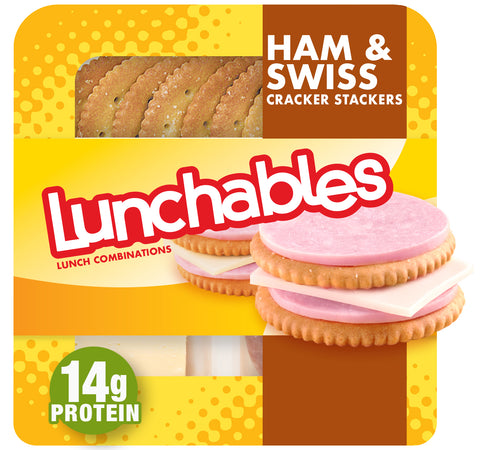 Kraft Oscar Mayer Lunchable Ham and Swiss Cheese, 4.5 Ounce -- 16 per case.