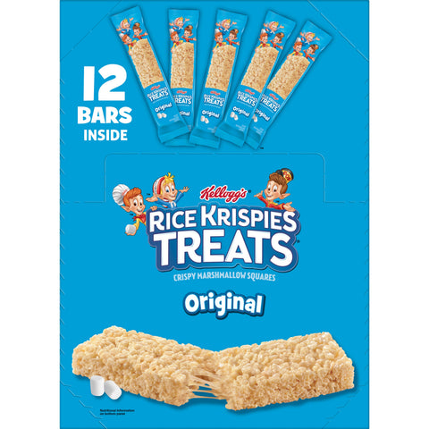Kelloggs Rice Krispies Treats Original Crispy Marshmallow Squares, 2.2 Ounce -- 72 per case