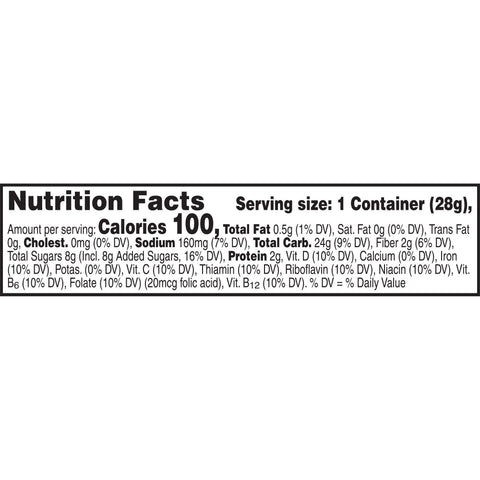 Kelloggs Apple Jacks Reduced Sugar Whole Grain Cereal, 1 Ounce Bowl -- 96 per case.