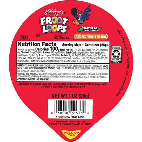 Cereal Fruit Loops® Reduced Sugar Bowl Pack