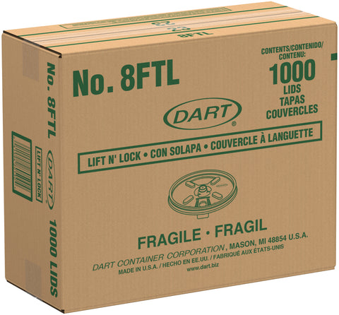 Lid White Lift N' Lock F/ Foam Cups & Containers 6-10 Oz