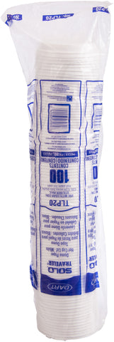 Solo® LID DOME WHITE PLASTIC F/20 OZ PAPER HOT CUP