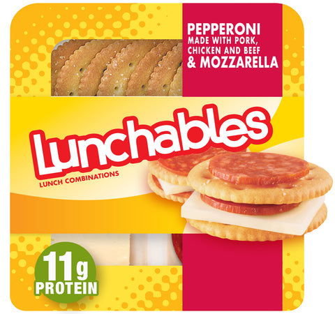 Lunchable Pepperoni Mozzarella Entree, 2.25 Ounce -- 16 per case.