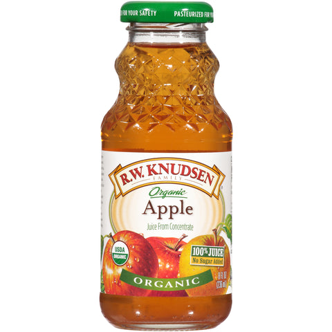 R.W. Knudsen Organic Apple Juice, 8 Fluid Ounce -- 12 per case