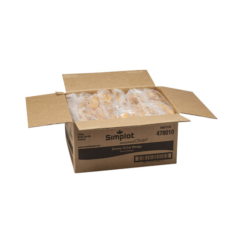 Simplot Seasonedcrisp Savory Batter 10 Cut Wedge French Fry, 5 Pound -- 6 per case.