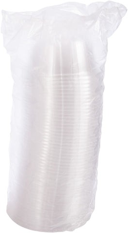 Dart Oriented Polystyrene Clear D-T Sundae and Cold Cup Lid for 5-32 Ounce Cups -- 1000 per case