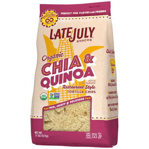 Late July Snacks TORTILLA CHIP THIN MULTIGRAIN ORGANIC