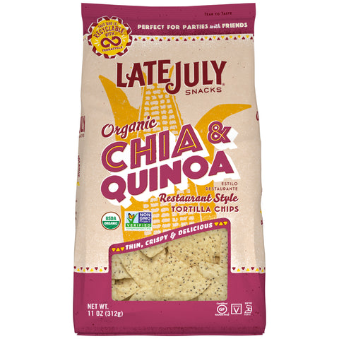 Late July Snacks TORTILLA CHIP THIN MULTIGRAIN ORGANIC