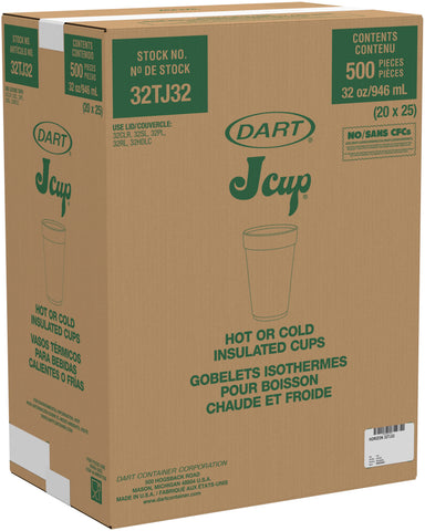 Dart Horizon® CUP FOAM TEAL 32 OZ