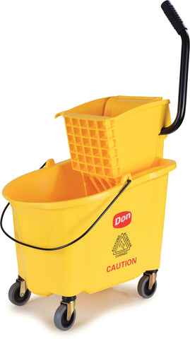 Don Brand BUCKET MOP COMBO W/ WRINGER YELLOW 35 QT