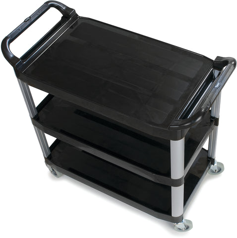 Sysco Brand CART BUS 3-SHELF BLACK 36X18