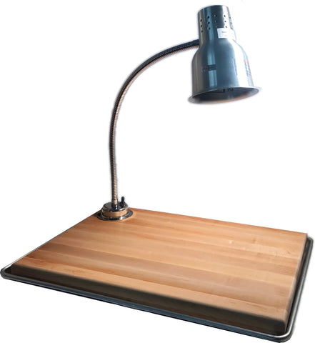 Carlisle LAMP HEAT FLEXIGLOW™ SINGLE ARM W/ BOARD & PAN ALUMINUM 24