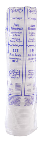 Concorde - Foam Plastic White Non-Laminated 5 - 6 Oz. Bowl -- 1000 Per Case.