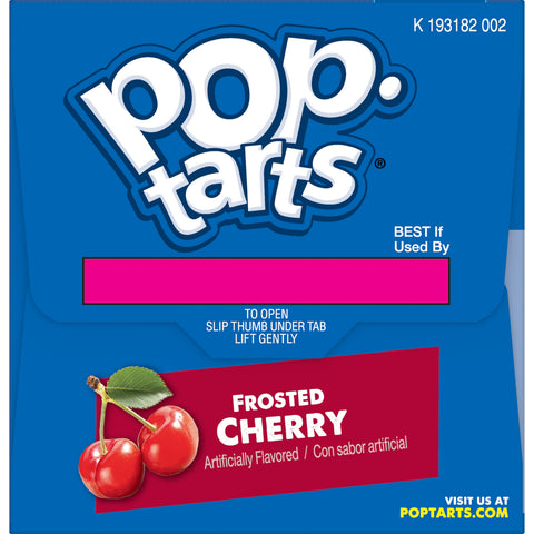 Kelloggs Pop-Tarts Frosted Cherry Toaster Pastries, 13.5 Ounce -- 12 per case