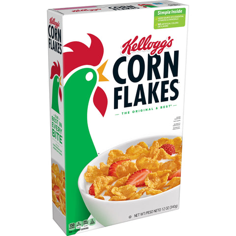 Kelloggs Corn Flakes Cereal, 12 Ounce Box -- 10 per case