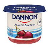 Dannon Fruit on the Bottom Cherry Low Fat Yogurt, 5.3 ounce -- 12 per case