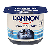 Dannon Fruit on the Bottom Blueberry Yogurt, 6 Ounce -- 12 per case.