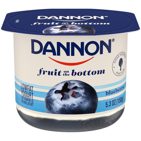 Dannon Fruit on the Bottom Blueberry Yogurt, 6 Ounce -- 12 per case.