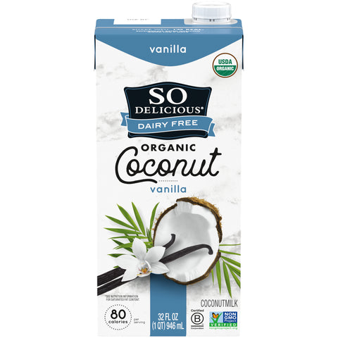 So Delicious Dairy Free Vanilla Coconut Milk, 32 Fluid Ounce -- 12 per case.