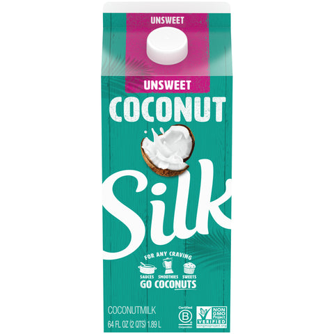 Silk Unsweetened Pure Coconut Milk, 64 Fluid Ounce -- 6 per case