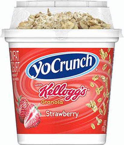 Yocrunch Strawberry Yogurt with Granola, 6 Ounce -- 12 per case.
