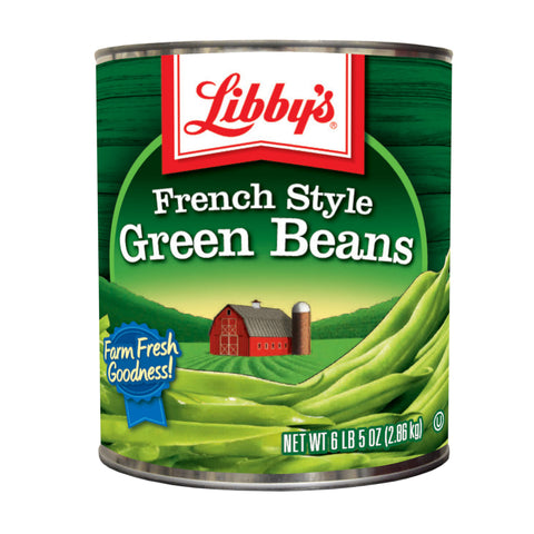 Libby French Style Green Beans - no. 10 can, 6 cans per case