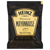 Heinz® MAYONNAISE PREMIUM BLACK SACHET SINGLE SERVE POUCH 534630/78002910