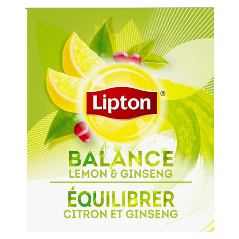 Lipton® TEA GREEN LEMON GINSENG