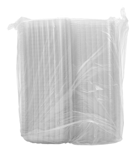 Container Ops Clear Hinged Lid Large 3-compartment 8-7/8x9-3/8x3