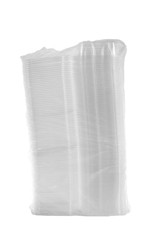 Container Plastic Clear Tamper-resistant Tamper-evident W/ Flat Lid 24 Oz