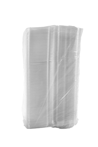 Container Plastic Clear W/ Flat Lid Tamper-resistant 24 Oz
