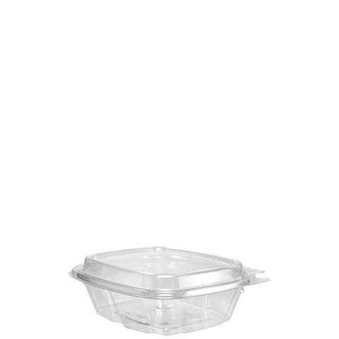 Dart ClearPac® CONTAINER PLASTIC SAFESEAL™ TAMPER-RESISTANT TAMPER-EVIDENT W/ CLEAR DOME LID 8 OZ