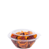 Bowl Plastic Clear Tamper Resistant W/ Dome Lid 24 Oz